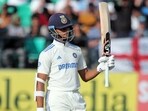 India's Yashasvi Jaiswal celebrates his half-century on Day 1 of the 5th Test match against England, at Himachal Pradesh Cricket Association Stadium, in Dharamsala on Thursday India's Yashasvi Jaiswal celebrates his half-century on Day 1 of the 5th Test match against England, at Himachal Pradesh Cricket Association Stadium, in Dharamsala on Thursday
