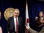 Alabama state Sen. Tim Melson talks with media after the Senate passed the SB159 bill (IVF Fertility Bill), Wednesday, March 6, 2024, in Montgomery, Ala. (AP Photo/ Butch Dill) Alabama state Sen. Tim Melson talks with media after the Senate passed the SB159 bill (IVF Fertility Bill), Wednesday, March 6, 2024, in Montgomery, Ala. (AP Photo/ Butch Dill)