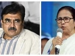 Former Calcutta high court judge Abhijit Gangopadhyay and West Bengal CM Mamata Banerjee. Former Calcutta high court judge Abhijit Gangopadhyay and West Bengal CM Mamata Banerjee.