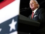 South Carolina Governor Henry McMaster speaks to supporters gathered at a campaign rally for Republican presidential candidate and former U.S. President Donald Trump at Coastal Carolina University ahead of the South Carolina Republican presidential primary in Conway, South Carolina, U.S., February 10, 2024. REUTERS/Sam Wolfe/File Photo