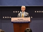 External Affairs Minister S Jaishankar addresses a gathering at the Korea National Diplomatic Academy on 'Broadening Horizons: India-Korea Partnership in the Indo-Pacific', in Seoul on Tuesday. External Affairs Minister S Jaishankar addresses a gathering at the Korea National Diplomatic Academy on 'Broadening Horizons: India-Korea Partnership in the Indo-Pacific', in Seoul on Tuesday.