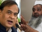 Assam CM Himanta Biswa Sarma and AIUDF chief Badruddin Ajmal. Assam CM Himanta Biswa Sarma and AIUDF chief Badruddin Ajmal.