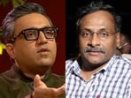 BharatPe co-founder Ashneer Grover and former DU professor GN Saibaba.
