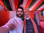 Prime minister Narendra Modi posted this selfie on his X account with Pulwama's Nazim whom PM Modi called his friend. Prime minister Narendra Modi posted this selfie on his X account with Pulwama's Nazim whom PM Modi called his friend.