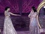 Nita Ambani (right) and Isha Ambani (left) dancing to a Bollywood song at Anant Ambani, Radhika Merchant’s sangeet ceremony. Nita Ambani (right) and Isha Ambani (left) dancing to a Bollywood song at Anant Ambani, Radhika Merchant’s sangeet ceremony.