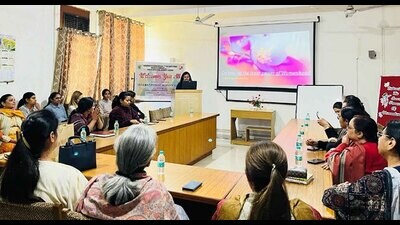 A lecture on “Embracing the Inner Power of Womanhood” organised by PAU in Ludhiana on Thursday, March 07, 2024. (HT Photo) A lecture on “Embracing the Inner Power of Womanhood” organised by PAU in Ludhiana on Thursday, March 07, 2024. (HT Photo)