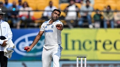 India's Ravichandran Ashwin (R) bowls during the first day of the fifth and last Test cricket match between India and England at the Himachal Pradesh Cricket Association Stadium in Dharamsala (AFP) India's Ravichandran Ashwin (R) bowls during the first day of the fifth and last Test cricket match between India and England at the Himachal Pradesh Cricket Association Stadium in Dharamsala (AFP)