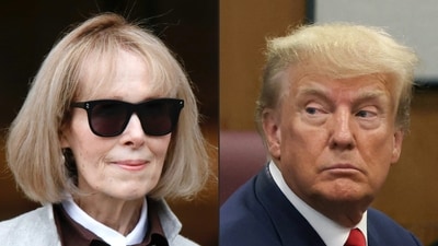 Columnist E Jean Carroll (L). Ex-US President Donald Trump. (AFP) Columnist E Jean Carroll (L). Ex-US President Donald Trump. (AFP)