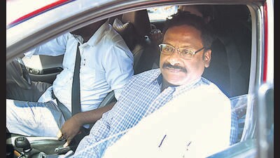 Former Delhi University professor GN Saibaba leaves as he was released from the Nagpur Central Jail after the Bombay high court acquitted him in an alleged Maoist links case, in Nagpur on Thursday. (ANI) Former Delhi University professor GN Saibaba leaves as he was released from the Nagpur Central Jail after the Bombay high court acquitted him in an alleged Maoist links case, in Nagpur on Thursday. (ANI)