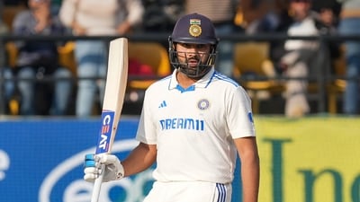 Rohit Sharma brought his half-century and remained unbeaten on 52, while Shubman Gill also raced to 26 by the end of day's play, as India reached 135/1 at Stumps (PTI) Rohit Sharma brought his half-century and remained unbeaten on 52, while Shubman Gill also raced to 26 by the end of day's play, as India reached 135/1 at Stumps (PTI)