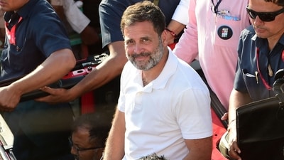 Rahul Gandhi on Thursday announced Congress's five election promises for the youth. Rahul Gandhi on Thursday announced Congress's five election promises for the youth.