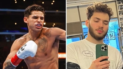 Kick streamer Adin Ross is under fire for comments on Ryan Garcia’s mental health (AP Photo/Ringo H.W. Chiu, File, @adinross/X) Kick streamer Adin Ross is under fire for comments on Ryan Garcia’s mental health (AP Photo/Ringo H.W. Chiu, File, @adinross/X)