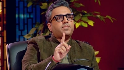 Ashneer Grover is seen. Ashneer Grover is seen.
