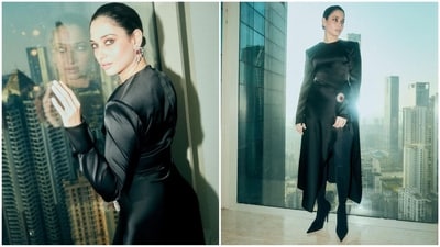 Tamannaah Bhatia is an absolute stunner who never fails to hit fashion targets like a pro. Just a few days ago, the stylish diva wowed her fans in a stunning off-the-shoulder red gown and this time she stunned in an all-black ensemble. Whether it's a sartorial saree or a chic jumpsuit, Tamannaah can pull off any look to perfection. The actress is quite active on social media and her glam Insta-dairies filled with fashion-forward looks are a treasure trove of style inspiration for all her followers. Her latest look oozing chic vibes is no exception and is sure to steal your heart. (Instagram/@tamannaahspeaks) Tamannaah Bhatia is an absolute stunner who never fails to hit fashion targets like a pro. Just a few days ago, the stylish diva wowed her fans in a stunning off-the-shoulder red gown and this time she stunned in an all-black ensemble. Whether it's a sartorial saree or a chic jumpsuit, Tamannaah can pull off any look to perfection. The actress is quite active on social media and her glam Insta-dairies filled with fashion-forward looks are a treasure trove of style inspiration for all her followers. Her latest look oozing chic vibes is no exception and is sure to steal your heart. (Instagram/@tamannaahspeaks)
