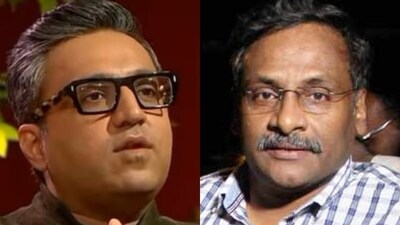 BharatPe co-founder Ashneer Grover and former DU professor GN Saibaba. BharatPe co-founder Ashneer Grover and former DU professor GN Saibaba.