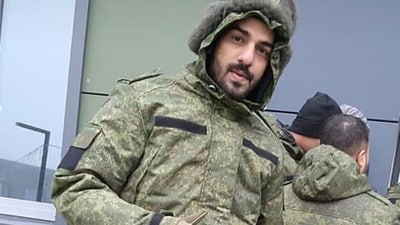 Hyderabad's Mohammed Asfan was told he had got the job of helper in the Russian army. But he was sent to the war front. Hyderabad's Mohammed Asfan was told he had got the job of helper in the Russian army. But he was sent to the war front.