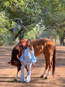 Ritika Jolly has been inspired to take up horse riding after her family Ritika Jolly has been inspired to take up horse riding after her family