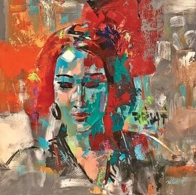 This painting by Niladri Paul is among the exhibits at the galleries. This painting by Niladri Paul is among the exhibits at the galleries.