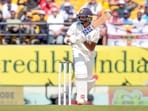 India's Devdutt Padikkal plays a shot on Day 2 of the 5th Test match against England, at Himachal Pradesh Cricket Association Stadium, in Dharamsala on Friday India's Devdutt Padikkal plays a shot on Day 2 of the 5th Test match against England, at Himachal Pradesh Cricket Association Stadium, in Dharamsala on Friday