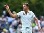 Australia's paceman Josh Hazlewood prepares to bowl during day one of the second cricket Test match between New Zealand and Australia Australia's paceman Josh Hazlewood prepares to bowl during day one of the second cricket Test match between New Zealand and Australia
