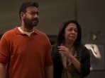 Jyotika and Ajay Devgn in a still from Shaitaan.