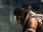 Prabhas in the new poster of the film. Prabhas in the new poster of the film.