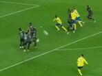 Cristiano Ronaldo hit the woodwork twice. Cristiano Ronaldo hit the woodwork twice.