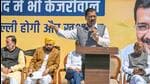 Kejriwal said before the general elections, AAP party workers will go door-to-door, to canvass in Delhi three or four times. (Raj K Raj/HT Photo)