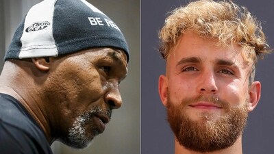 Former US boxer Mike Tyson and boxer Jake Paul (AFP) Former US boxer Mike Tyson and boxer Jake Paul (AFP)