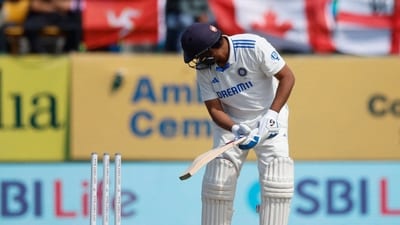 India's Rohit Sharma is bowled out by England's Ben Stokes (REUTERS)