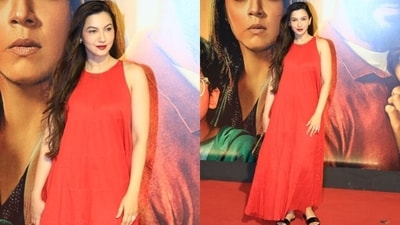 Gauahar Khan looked radiant in red and lost her cool at the paparazzi who kept shouting at her, telling them they should ‘learn how to talk.’ Gauahar Khan looked radiant in red and lost her cool at the paparazzi who kept shouting at her, telling them they should ‘learn how to talk.’