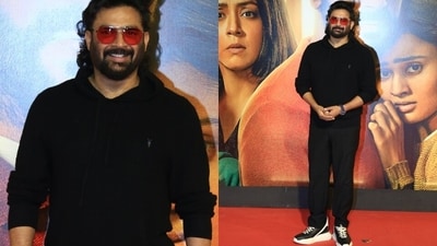 Madhavan was all smiles as he rocked a casual look with red shades. Madhavan was all smiles as he rocked a casual look with red shades.