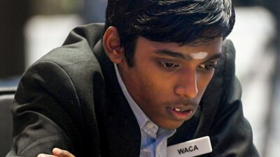 R Praggnanandhaa in action. (PTI) R Praggnanandhaa in action. (PTI)