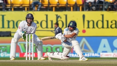 However, Kuldeep Yadav (27*), alongside Jasprit Bumrah (19*), held their ground as India finished Day 2 on 473/8, taking a strong 255-run lead. (PTI) However, Kuldeep Yadav (27*), alongside Jasprit Bumrah (19*), held their ground as India finished Day 2 on 473/8, taking a strong 255-run lead. (PTI)