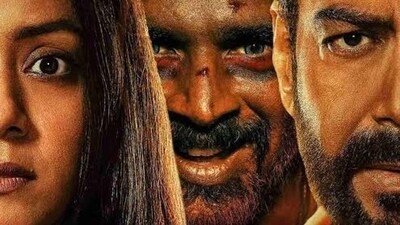 Jyothika, Madhavan and Ajay in Shaitaan Jyothika, Madhavan and Ajay in Shaitaan