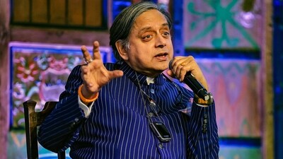 Congress leader Shashi Tharoor in Jaipur. (PTI) Congress leader Shashi Tharoor in Jaipur. (PTI)