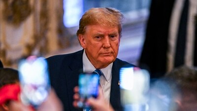 Former US President and 2024 presidential hopeful Donald Trump attends a Super Tuesday election night watch party at Mar-a-Lago Club in Palm Beach, Florida, on March 5, 2024. (Photo by CHANDAN KHANNA / AFP) (AFP) Former US President and 2024 presidential hopeful Donald Trump attends a Super Tuesday election night watch party at Mar-a-Lago Club in Palm Beach, Florida, on March 5, 2024. (Photo by CHANDAN KHANNA / AFP) (AFP)