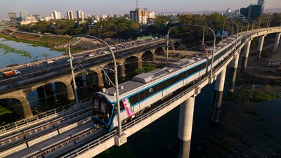 The Vanaz to Ramwadi route covers 15 km and includes 15 stations. (HT PHOTO) The Vanaz to Ramwadi route covers 15 km and includes 15 stations. (HT PHOTO)