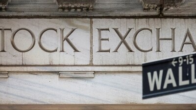 US stock market: The Wall Street entrance to the New York Stock Exchange (NYSE) is seen in New York City, US. (Reuters)