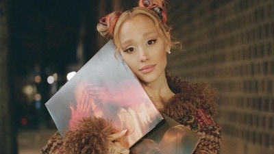 Ariana Grande's March 8 record Eternal Sunshine has 8 tracks - intro (end of the world), bye, don’t wanna break up again, Saturn Returns (interlude), eternal sunshine, supernatural, true story, the boy is mine, yes and?, we can't be friends (wait for your love), i wish i hated you, imperfect for you and ordinary things. (Instagram / arianagrande)