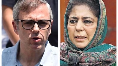 It's Omar Abdullah versus Mehbooba Mufti in J&K before Congress finalises seat-sharing talks in the Valley for 2024 Lok Sabha election. It's Omar Abdullah versus Mehbooba Mufti in J&K before Congress finalises seat-sharing talks in the Valley for 2024 Lok Sabha election.