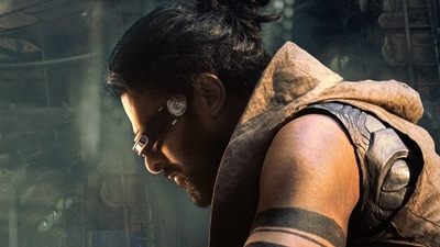Prabhas in the new poster of the film. Prabhas in the new poster of the film.