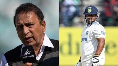 Sunil Gavaskar was not happy with Sarfaraz Khan's dismissal. (Getty-AFP) Sunil Gavaskar was not happy with Sarfaraz Khan's dismissal. (Getty-AFP)