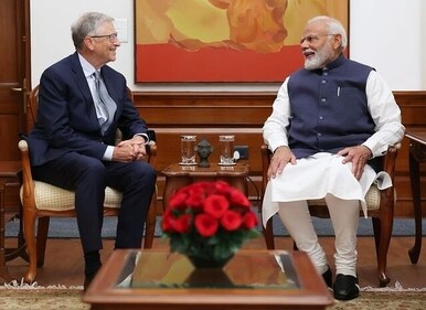 Prime Minister Narendra Modi and Bill Gates engaged in a discussion. (Instagram/@thisisbillgates) Prime Minister Narendra Modi and Bill Gates engaged in a discussion. (Instagram/@thisisbillgates)