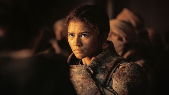 Zendaya in a still from the Dune Part Two.