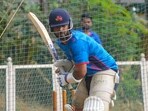 Mumbai Ranji team captain Ajinkya Rahane during training. Mumbai Ranji team captain Ajinkya Rahane during training.