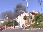 Fire at state secretariat building in Bhopal, Madhya Pradesh.(ANI)
