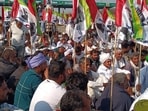 Farmers will stage a 'rail roko' protest on Sunday, March 10 (HT Photo) Farmers will stage a 'rail roko' protest on Sunday, March 10 (HT Photo)