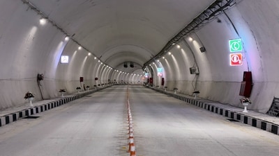 The foundation stone of the tunnel was laid earlier by him on February 09, 2019, and the construction commenced on April 1 of the same year.&nbsp; (ANI)