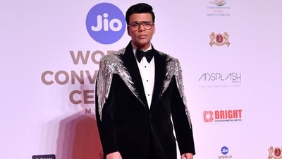 Filmmaker Karan Johar, who is hosting the 71st Miss World with Former Miss World Megan Young, arrived at the venue wearing a black tuxedo. (ANI) Filmmaker Karan Johar, who is hosting the 71st Miss World with Former Miss World Megan Young, arrived at the venue wearing a black tuxedo. (ANI)